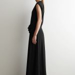 Silk Oversized Dress Black