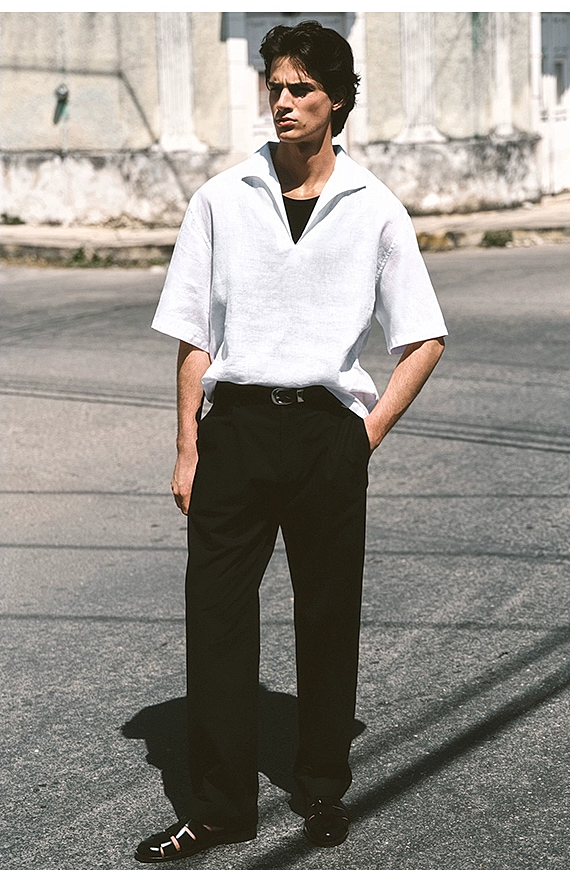 O1CN01CaCDfy1u7vsaPdd3O-4101595991 Cotton Tapered Trousers Black - Image 1