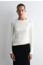 Knitted Round-Neck Top