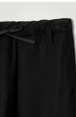 Knitted Drawstring Pants Black - Image 4