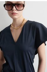 Cotton V-Neck Top - Image 3