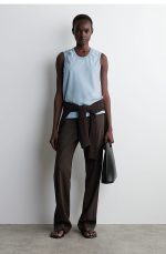 Cotton Pleated Vest - Image 2