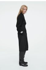Casual Short Fleece Blend Knitted Outerwear Long Sleeve - Image 2