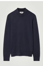 Wool Turtleneck Pullover Navy - Image 4
