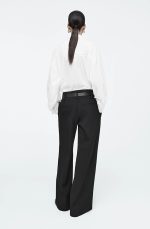 Wool Straight Pants Black - Image 2