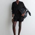 Cotton Drawstring Shorts Black