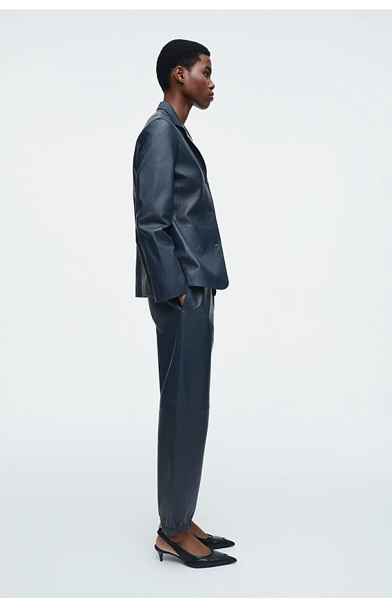 O1CN01DIaFrS1u7vsrV6kEZ-4101595991 Leather Straight Pants Blue - Image 1