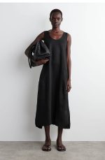 Linen Dress Black