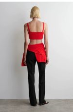 Knitted V-Neck Vest - Image 2