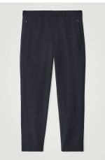 Wool Straight Pants Navy - Image 4