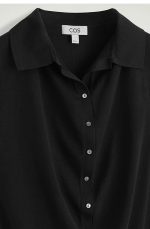 Silk Sleeveless Polo Black - Image 5