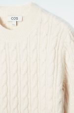 Wool Short-Sleeve Sweater White - Image 4