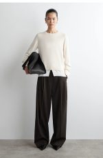 Height Jgg Patchwork Merino Wool Knitwear Beige - Image 2