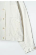Cotton Oversized Jacket White - Image 4