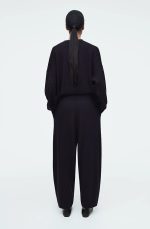 Wool Barrel Pants Navy - Image 2