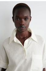 Linen Cardigan White - Image 3