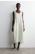 Linen Dress Green