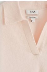Cashmere Polo-Collar Sweater Pink - Image 5