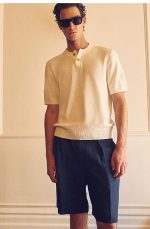 Linen Shorts Navy - Image 2