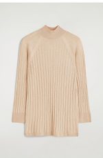 Knitted Slim Top Beige - Image 3