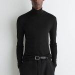 Wool Turtleneck Pullover Black