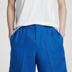 Linen Shorts Blue