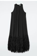 Round-Neck Dress Black - Image 3
