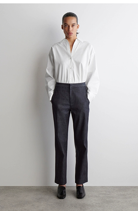 O1CN01G43Gmr1u7vuxJ3BKN_!!4611686018427380567-0-item_pic Denim Straight Trousers Blue - Image 1