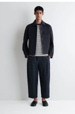 Cotton Barrel Pants Navy