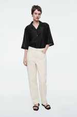 Standard Tapered High Waist Cropped Denim