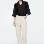 Standard Tapered High Waist Cropped Denim