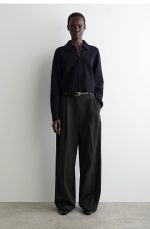 Knitted Jacket Navy - Image 2