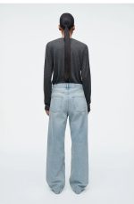 Casual Straight Low Waist Washed Denim Spring & Fall Wear Ma - Image 2