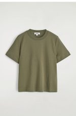 Round-Neck T-Shirt Khaki - Image 4