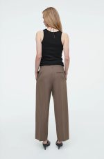 Wool Straight Trousers