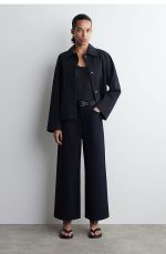 Wide-Leg Regular Pants