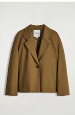 Cotton Single-Breasted Blazer - Image 3