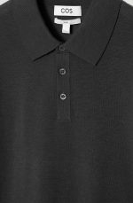 Merino Long-Sleeve Polo Black - Image 5