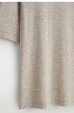 Round-Neck T-Shirt Beige - Image 5