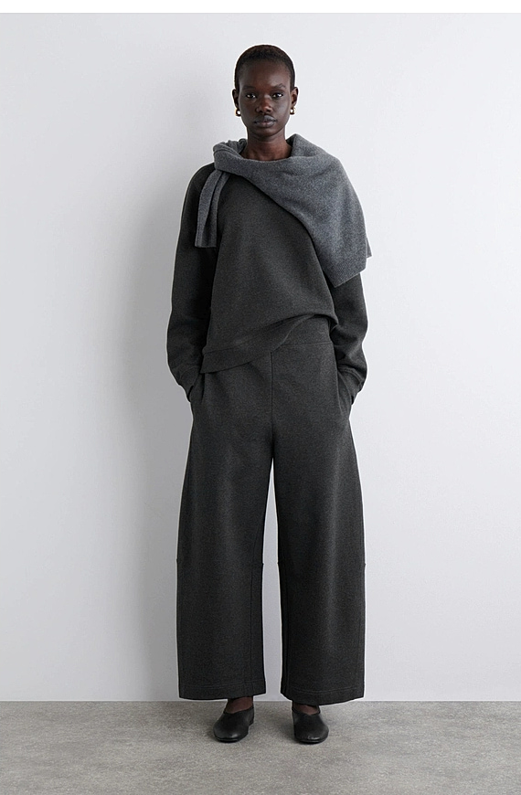 O1CN01Ho7Qfx1u7vus8Cmuu_!!4611686018427380567-0-item_pic Cotton Wide-Leg Pants Gray - Image 1