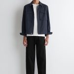 Casual Straight Mid-waist Cropped Denim Black