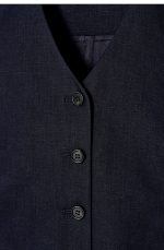 Linen Vest Navy - Image 5