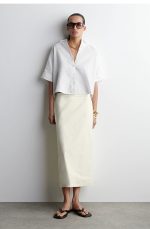 Linen Short-Sleeve Shirt White - Image 2
