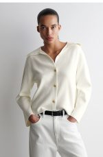 Knitted Collared Jacket