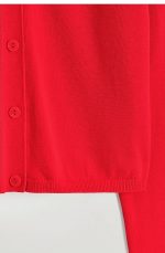 Cotton V-Neck Cardigan - Image 4