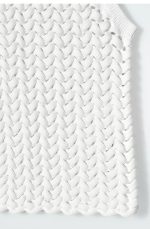 Knitted Round-Neck Vest White - Image 5