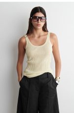 Cashmere Vest Cream