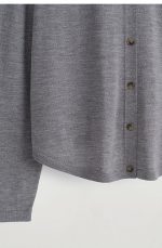 Merino Cardigan Gray - Image 5