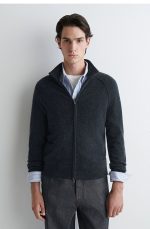 Cashmere Cardigan Gray