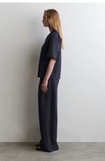 Wide-Leg Pants Navy